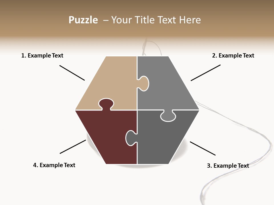 Black Needle Isolated PowerPoint Template