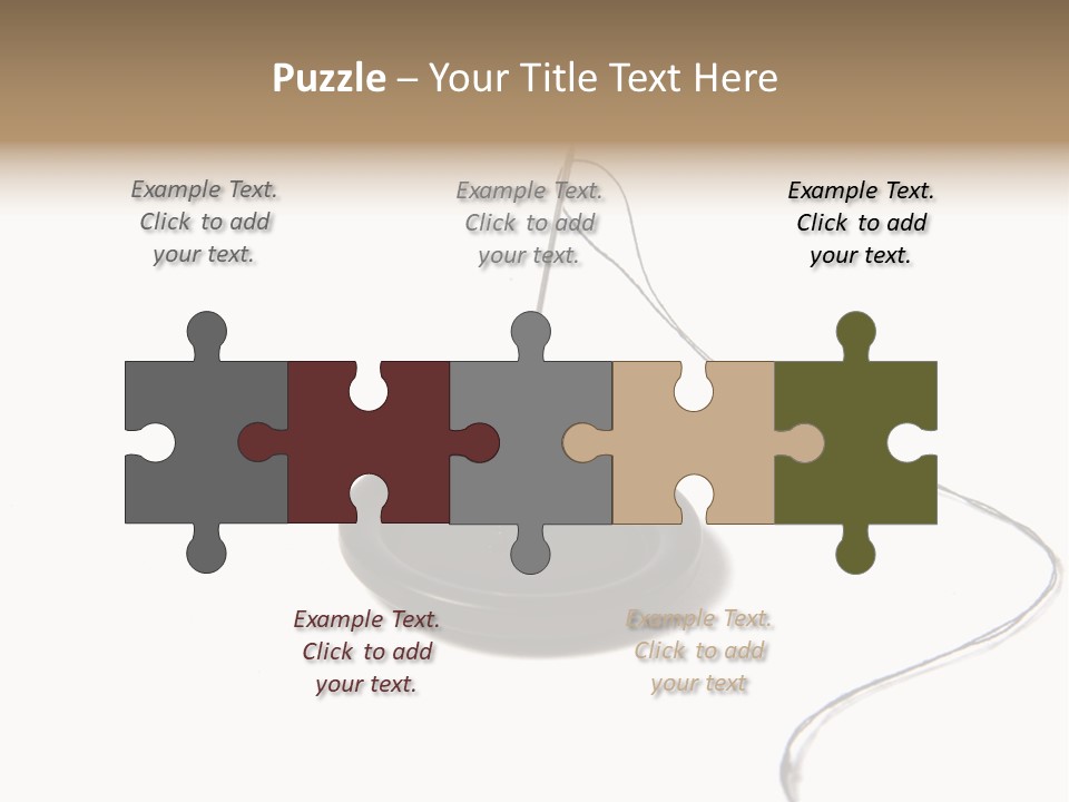 Black Needle Isolated PowerPoint Template