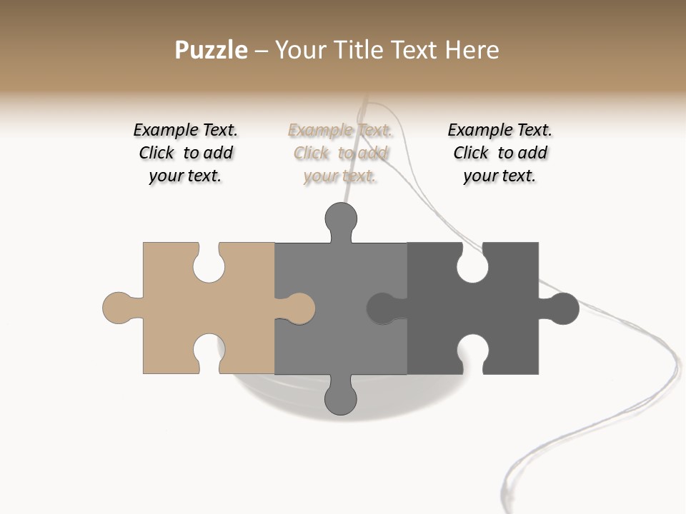 Black Needle Isolated PowerPoint Template