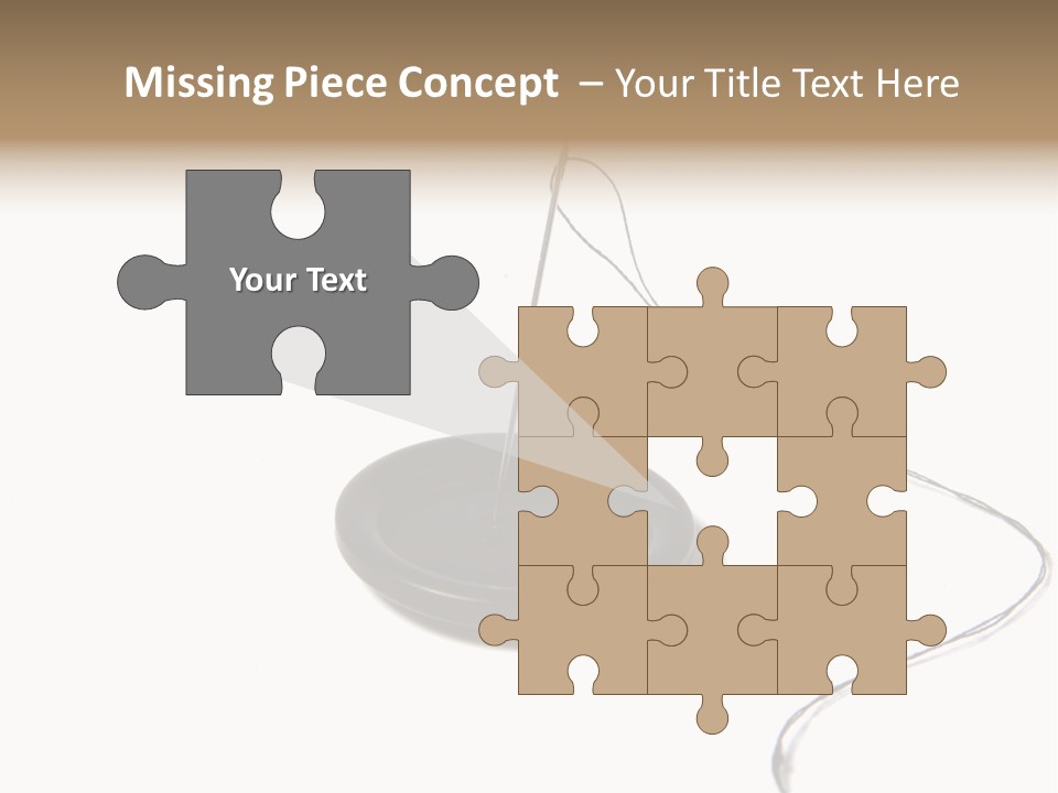 Black Needle Isolated PowerPoint Template