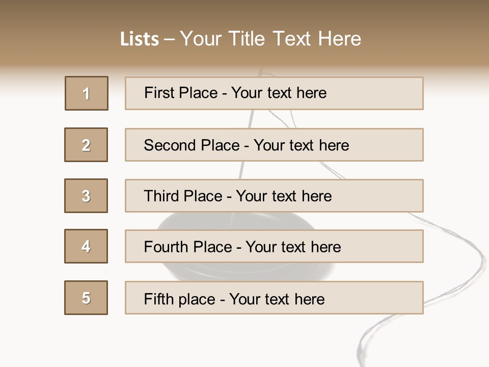 Black Needle Isolated PowerPoint Template