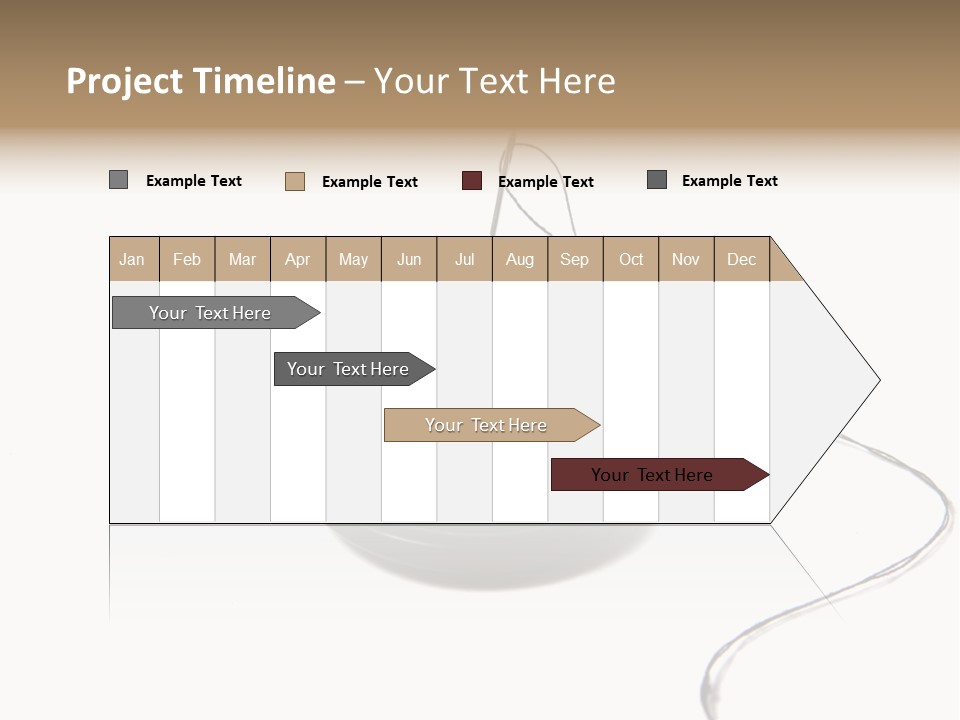 Black Needle Isolated PowerPoint Template