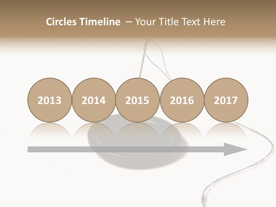 Black Needle Isolated PowerPoint Template