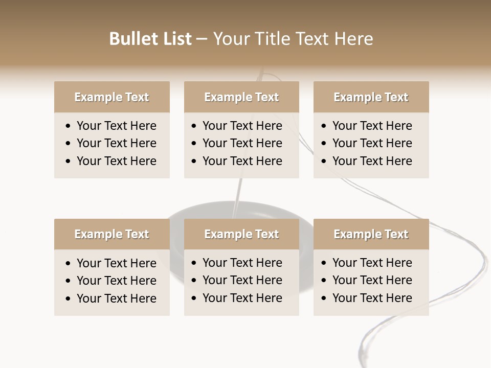 Black Needle Isolated PowerPoint Template