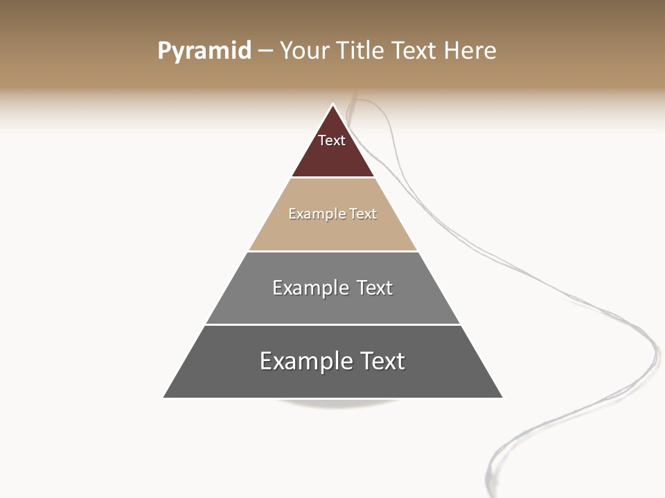 Black Needle Isolated PowerPoint Template