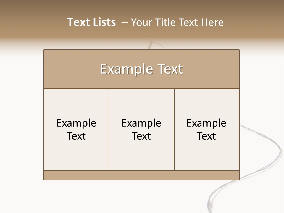 Black Needle Isolated PowerPoint Template