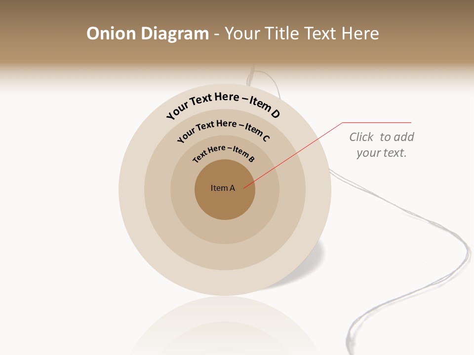 Black Needle Isolated PowerPoint Template