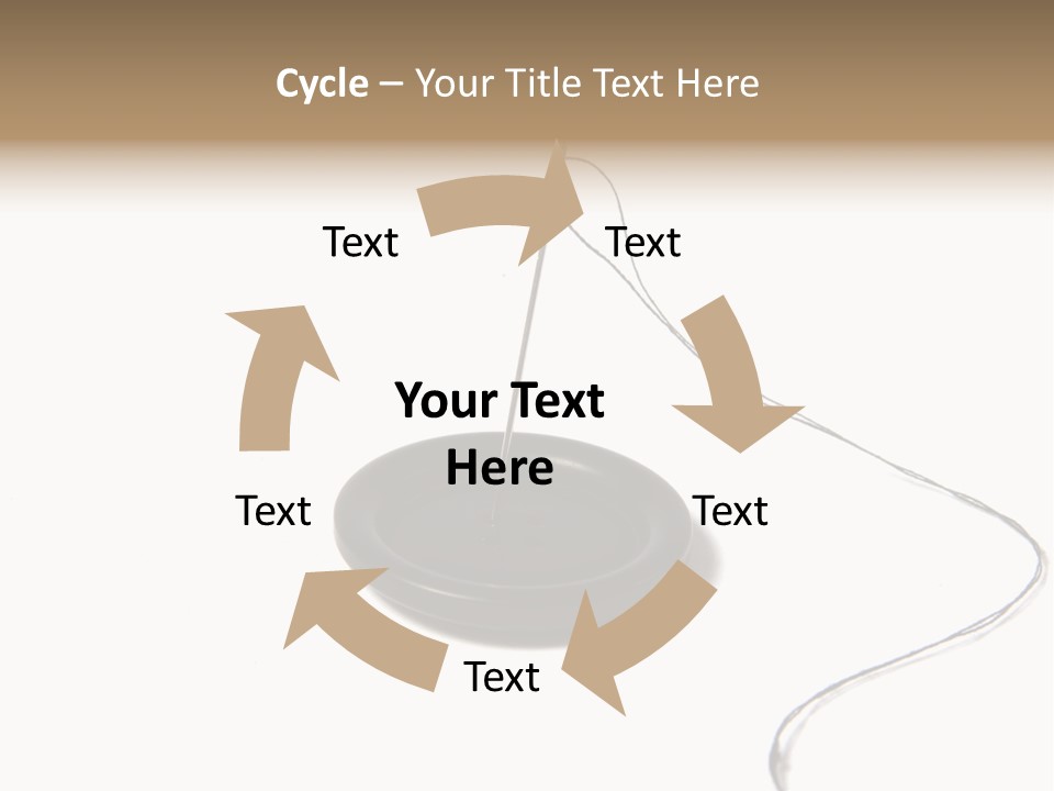 Black Needle Isolated PowerPoint Template