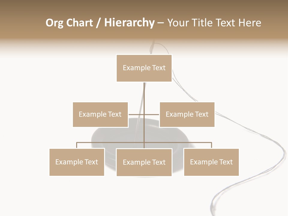 Black Needle Isolated PowerPoint Template