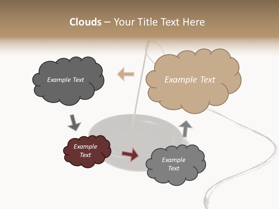 Black Needle Isolated PowerPoint Template