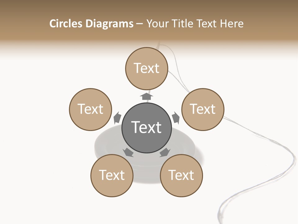 Black Needle Isolated PowerPoint Template