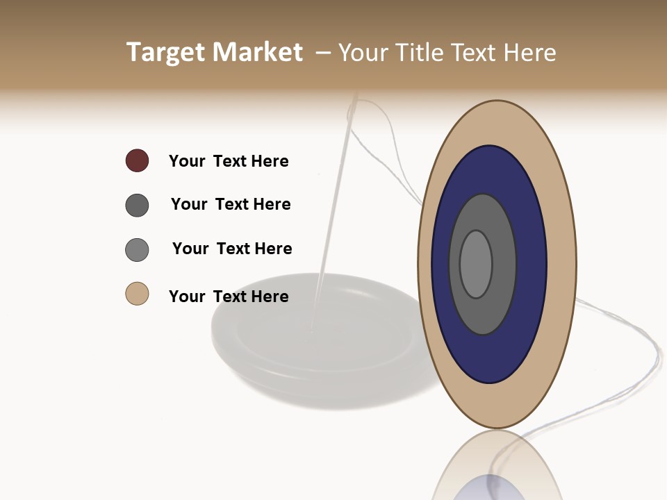 Black Needle Isolated PowerPoint Template