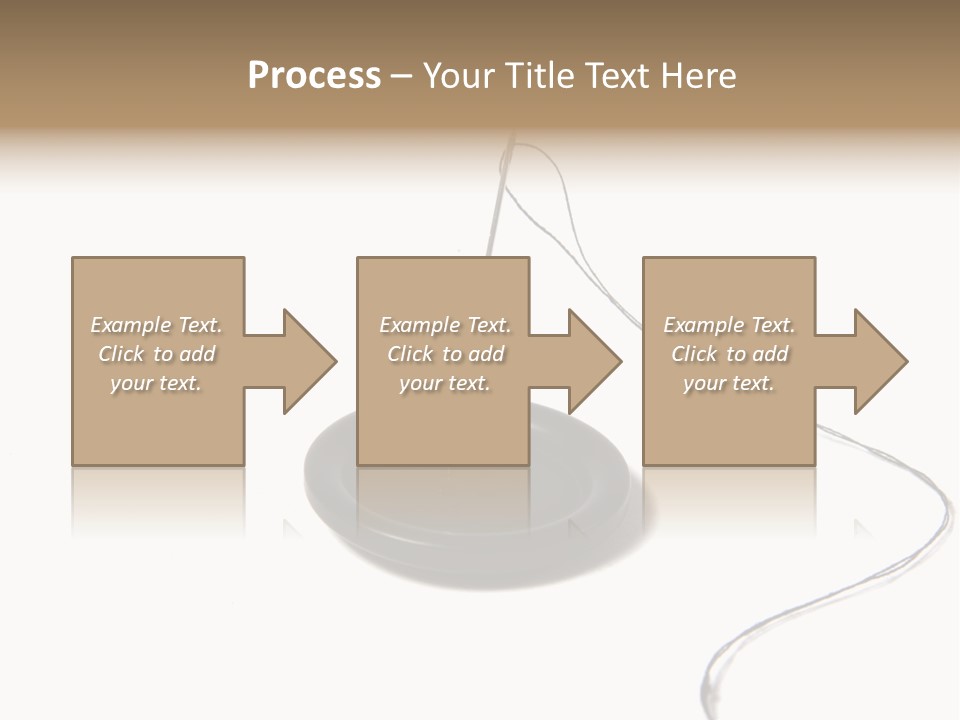 Black Needle Isolated PowerPoint Template