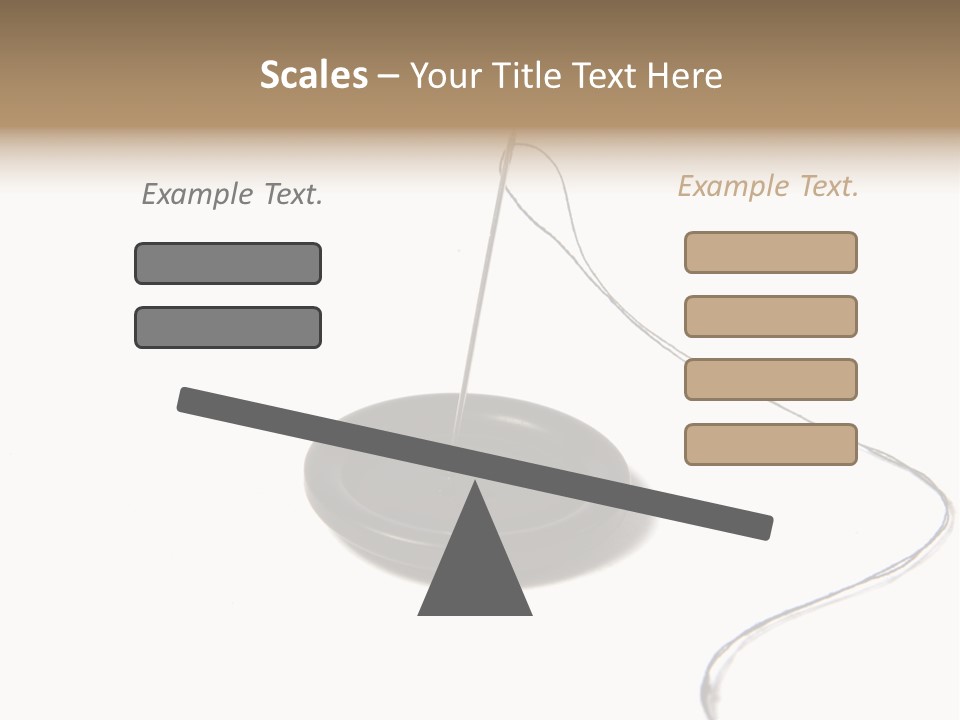 Black Needle Isolated PowerPoint Template