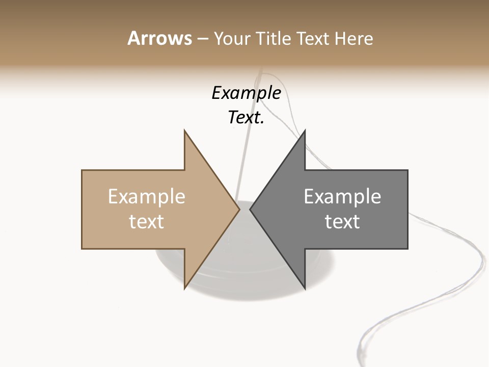 Black Needle Isolated PowerPoint Template