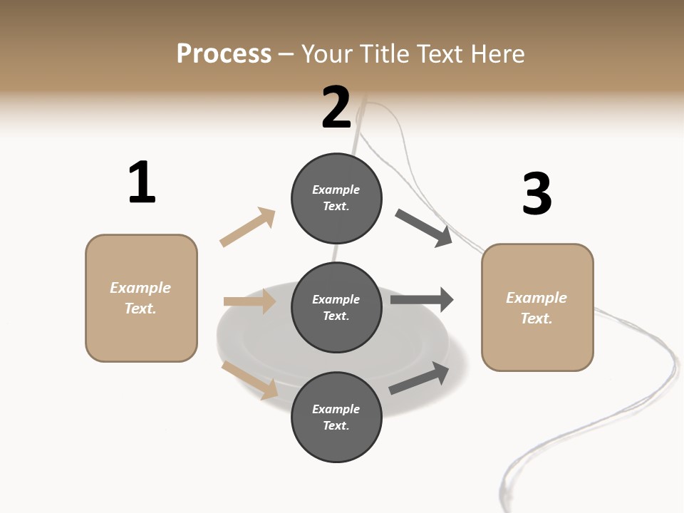 Black Needle Isolated PowerPoint Template