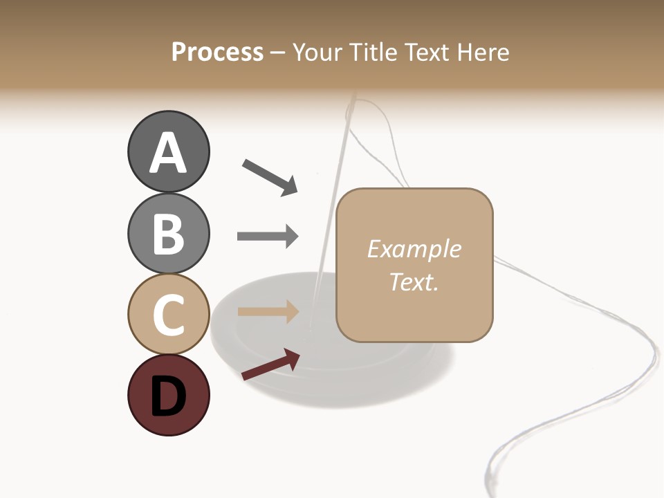 Black Needle Isolated PowerPoint Template