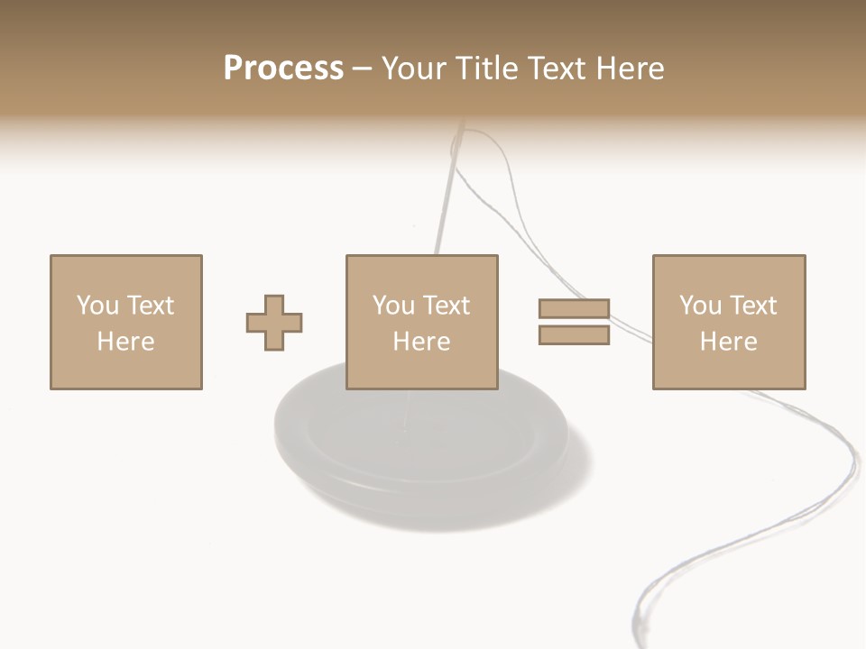 Black Needle Isolated PowerPoint Template