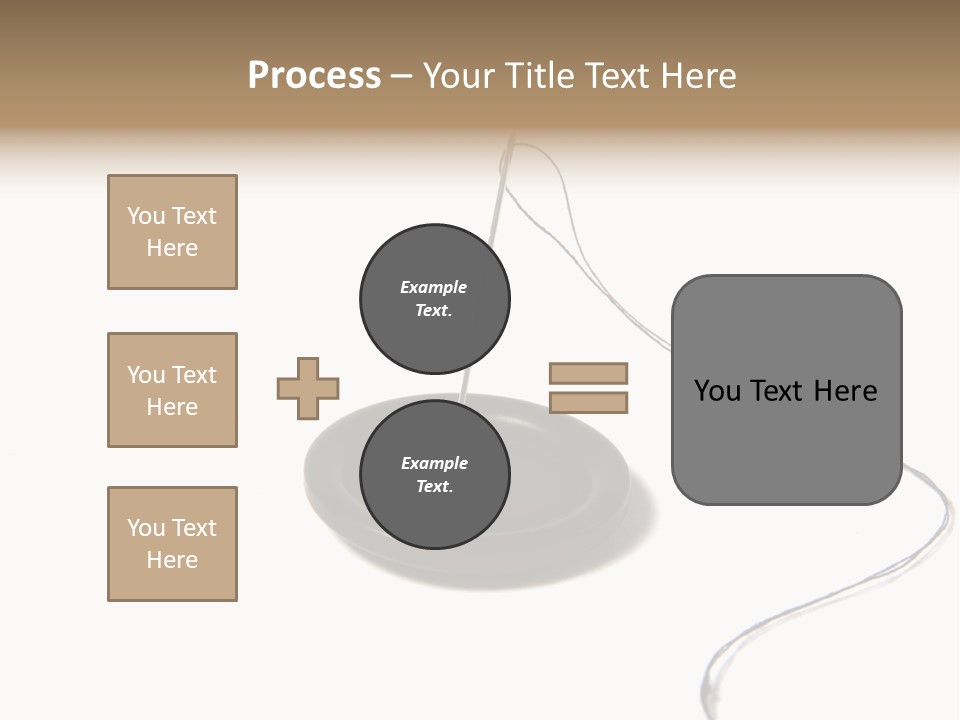 Black Needle Isolated PowerPoint Template