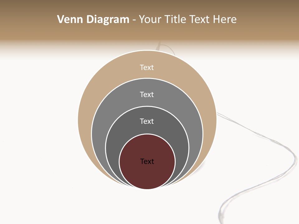 Black Needle Isolated PowerPoint Template