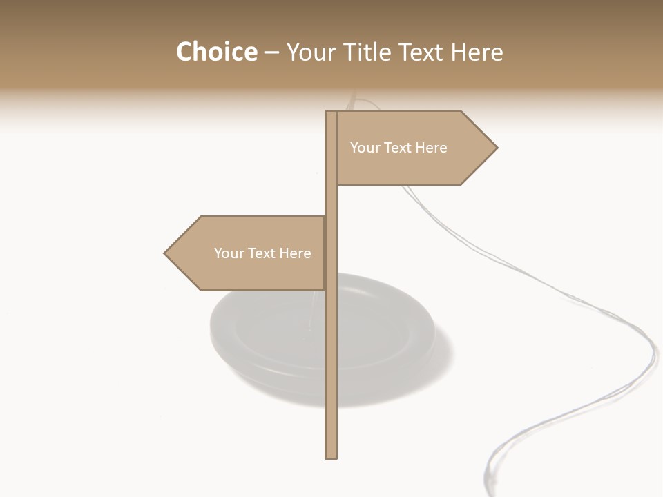 Black Needle Isolated PowerPoint Template