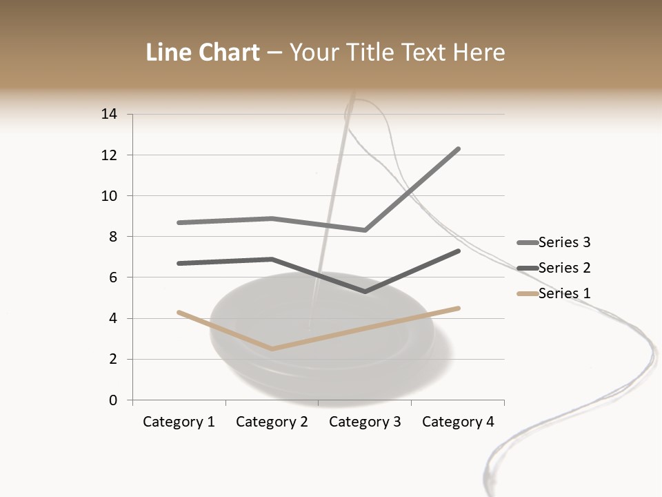 Black Needle Isolated PowerPoint Template