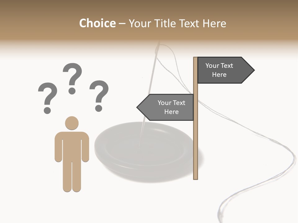 Black Needle Isolated PowerPoint Template