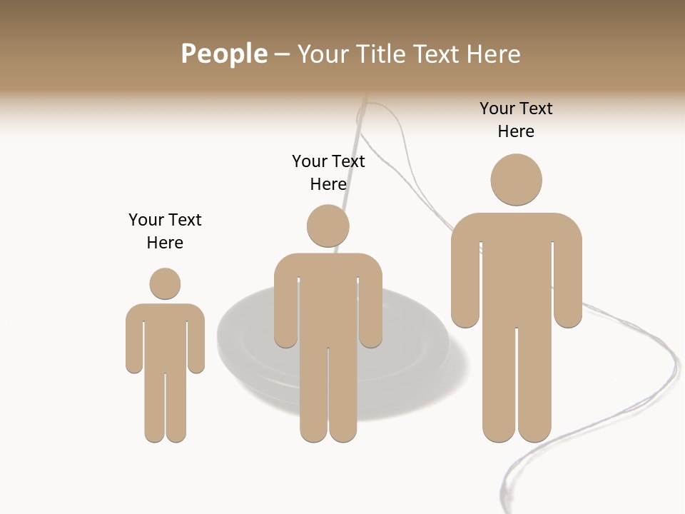 Black Needle Isolated PowerPoint Template