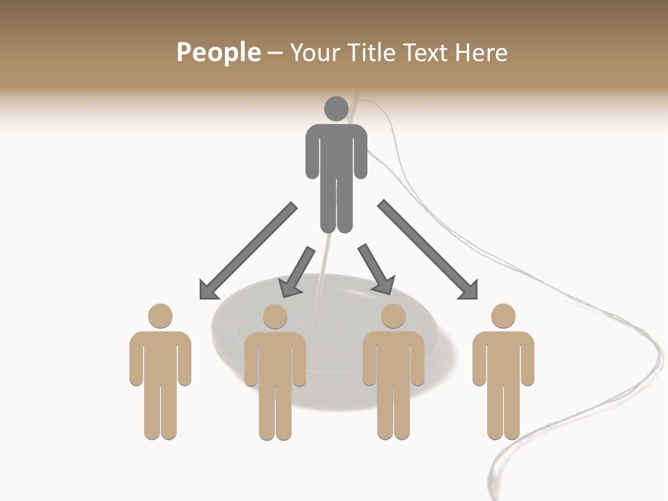 Black Needle Isolated PowerPoint Template