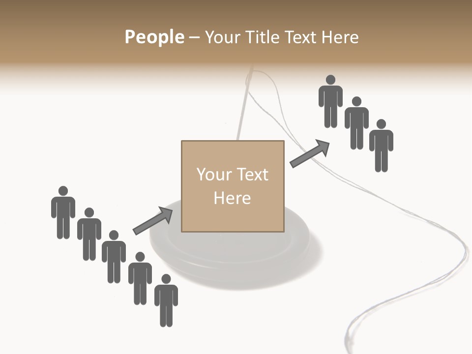 Black Needle Isolated PowerPoint Template