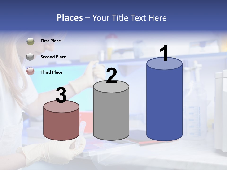 Work Girl Science PowerPoint Template