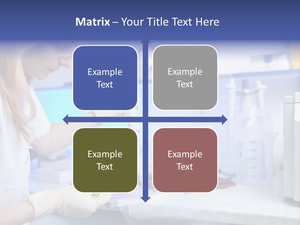 Work Girl Science PowerPoint Template