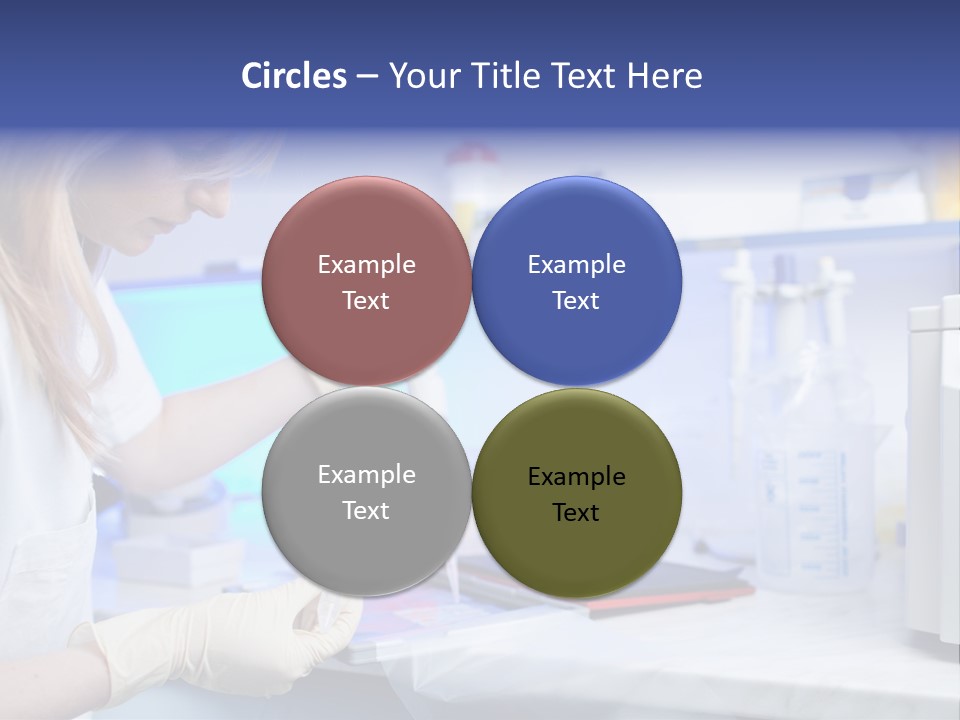 Work Girl Science PowerPoint Template