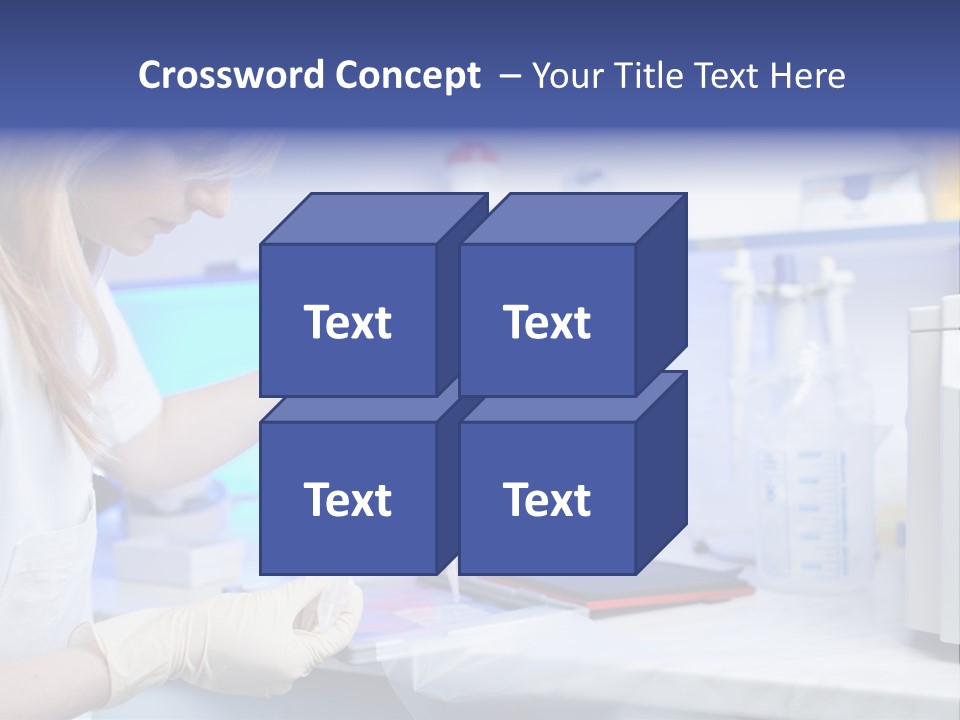 Work Girl Science PowerPoint Template