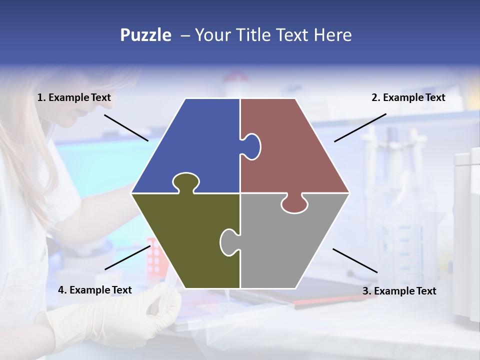 Work Girl Science PowerPoint Template