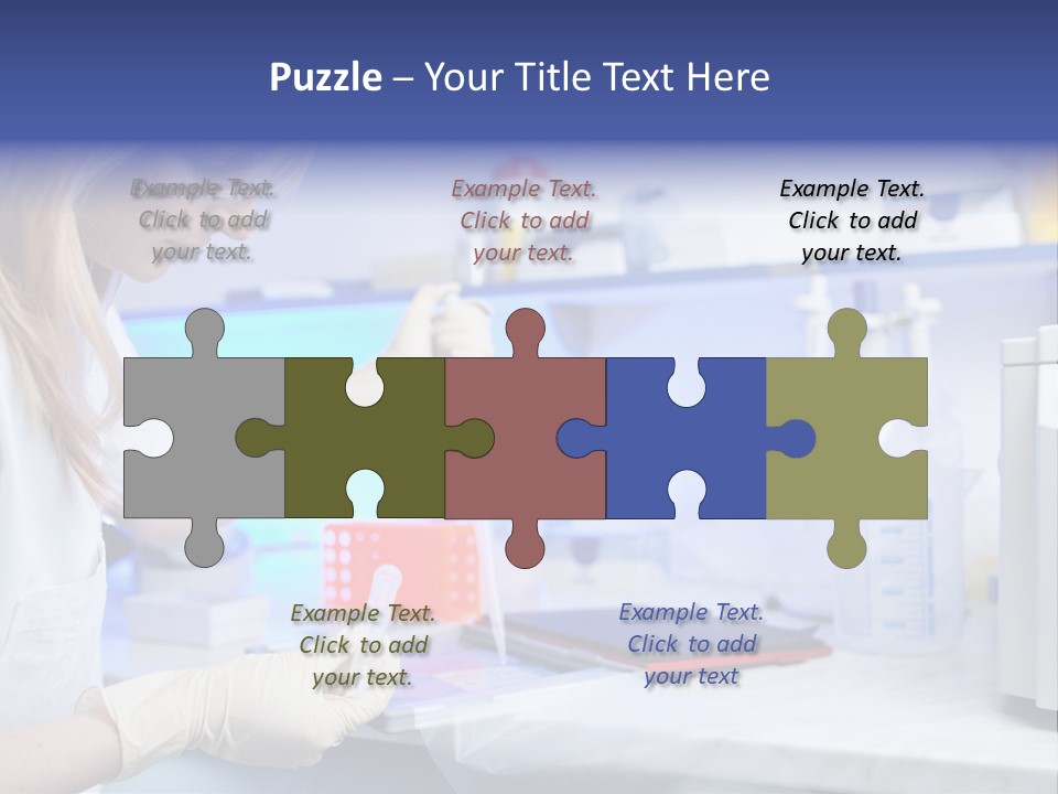 Work Girl Science PowerPoint Template