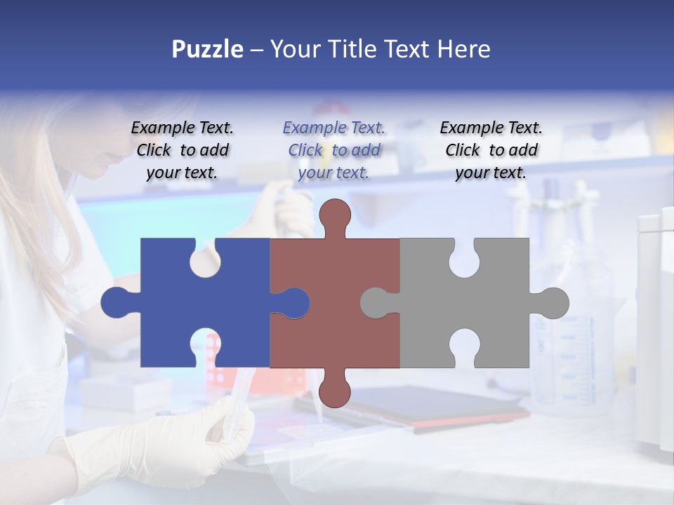 Work Girl Science PowerPoint Template