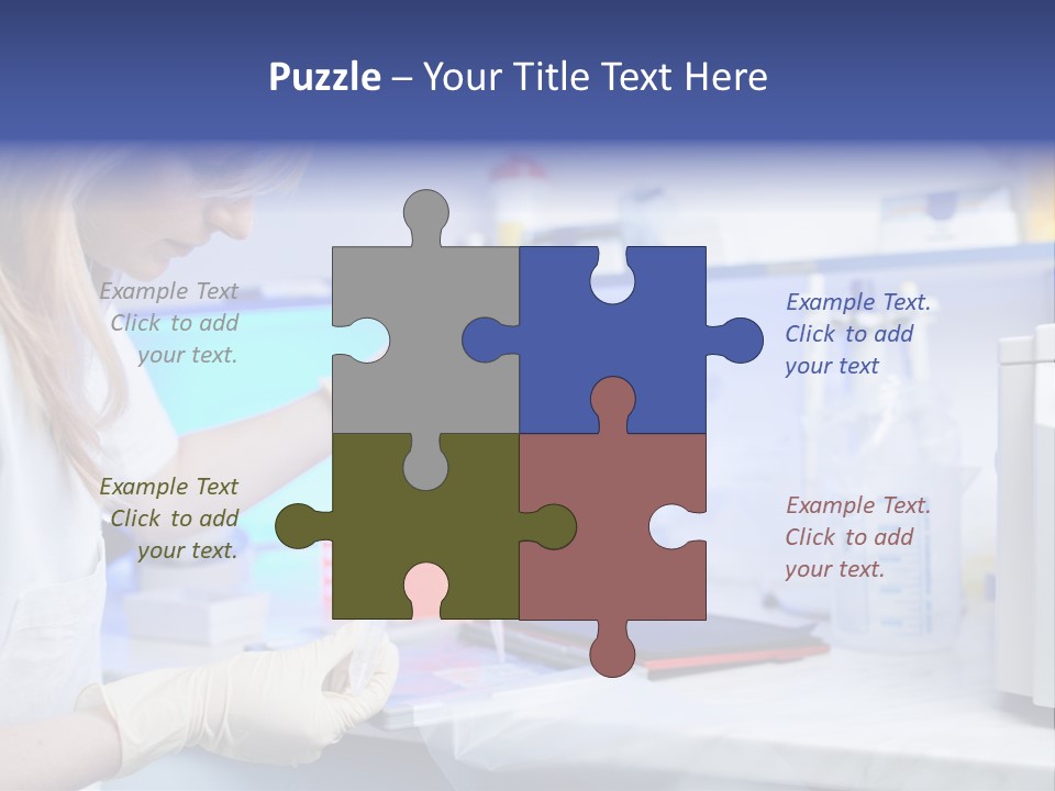 Work Girl Science PowerPoint Template