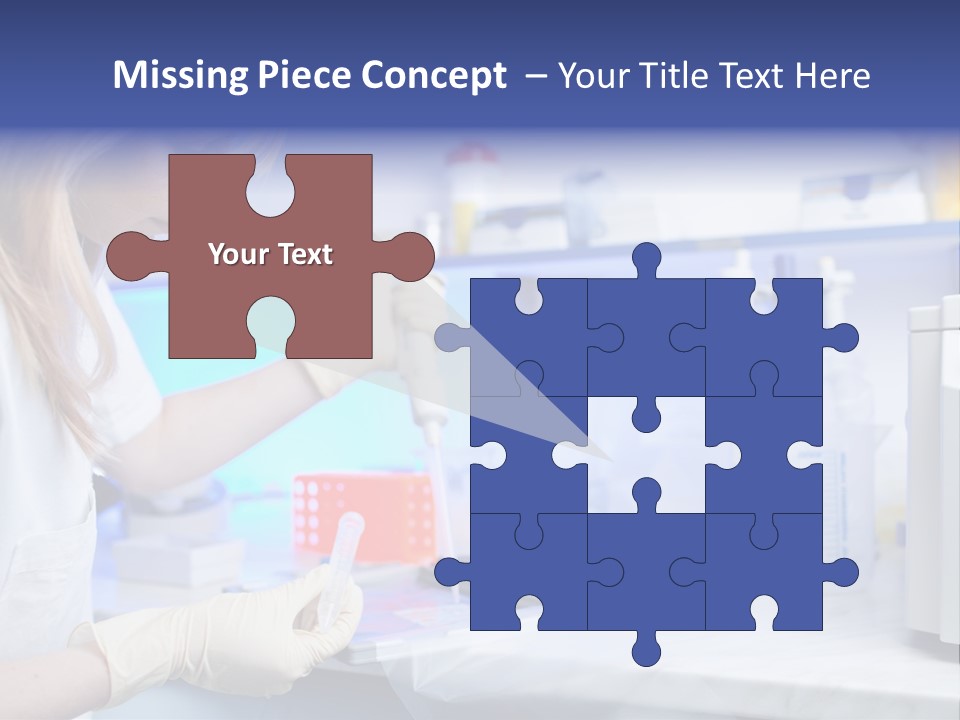 Work Girl Science PowerPoint Template