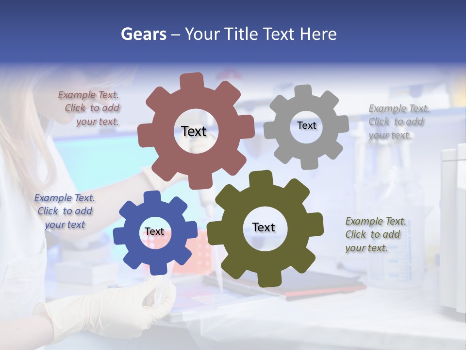 Work Girl Science PowerPoint Template