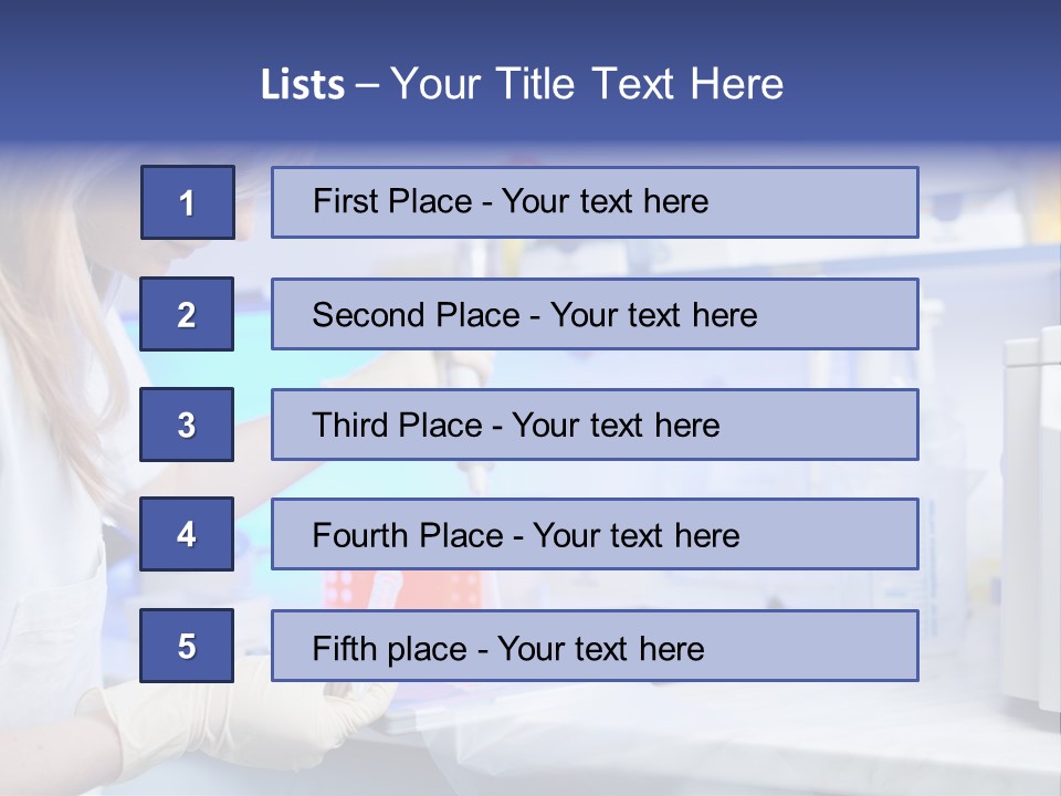 Work Girl Science PowerPoint Template