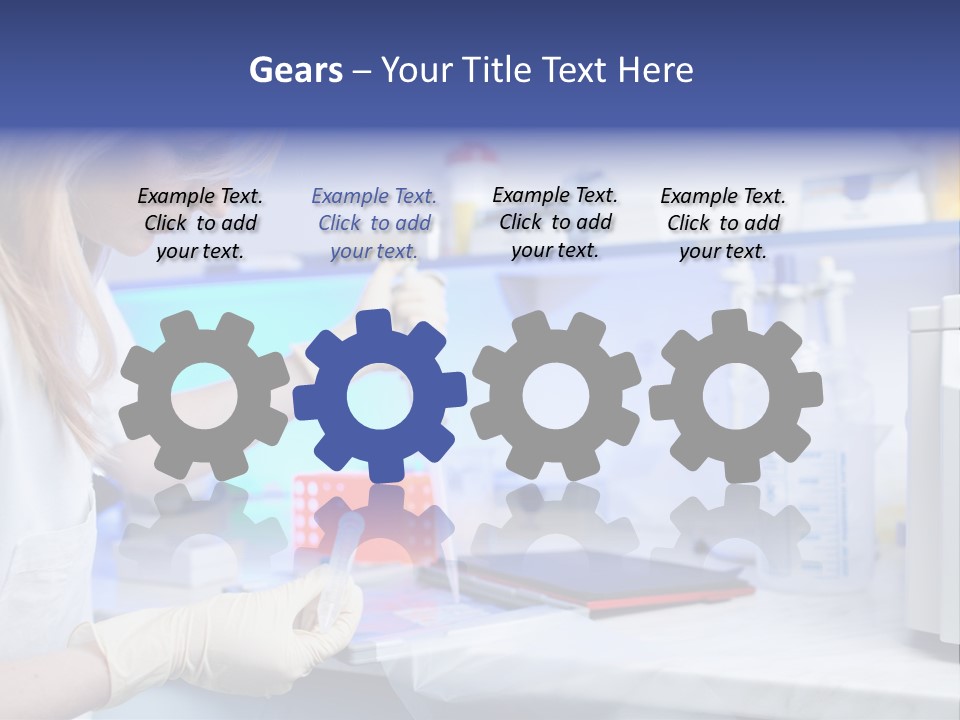 Work Girl Science PowerPoint Template