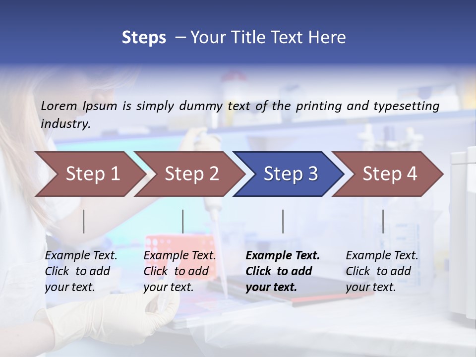 Work Girl Science PowerPoint Template