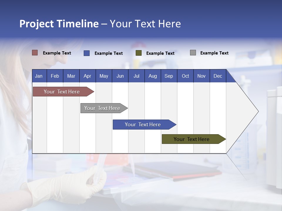 Work Girl Science PowerPoint Template