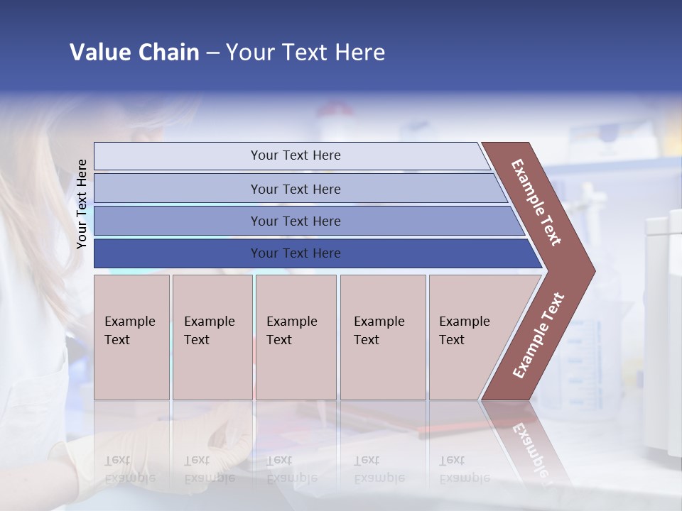 Work Girl Science PowerPoint Template
