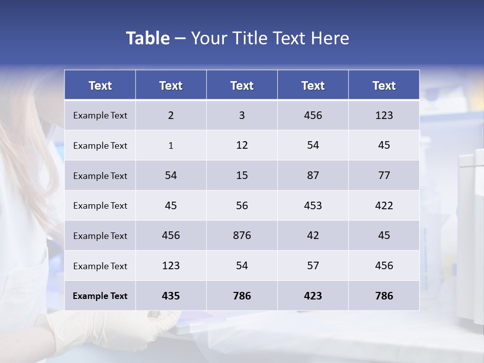 Work Girl Science PowerPoint Template