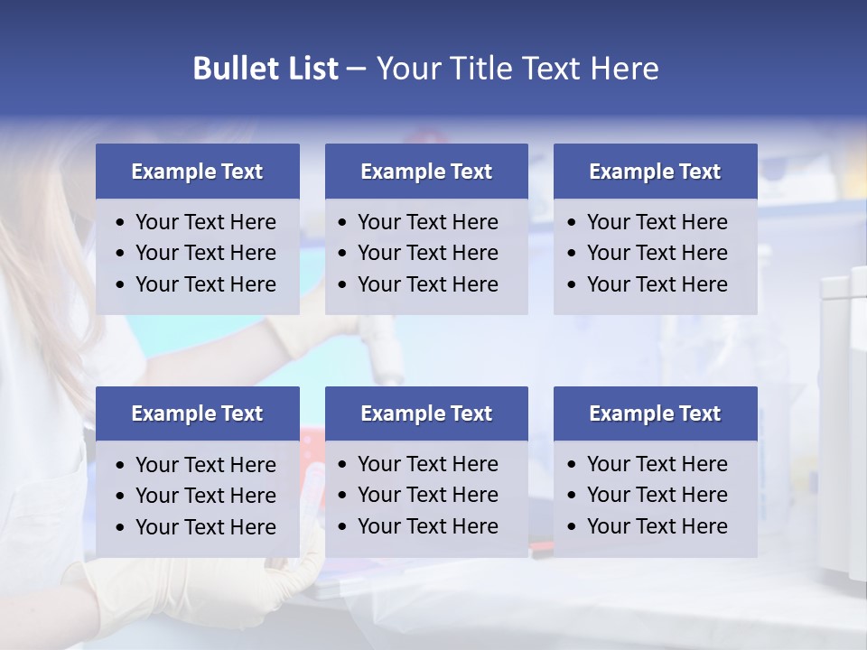 Work Girl Science PowerPoint Template