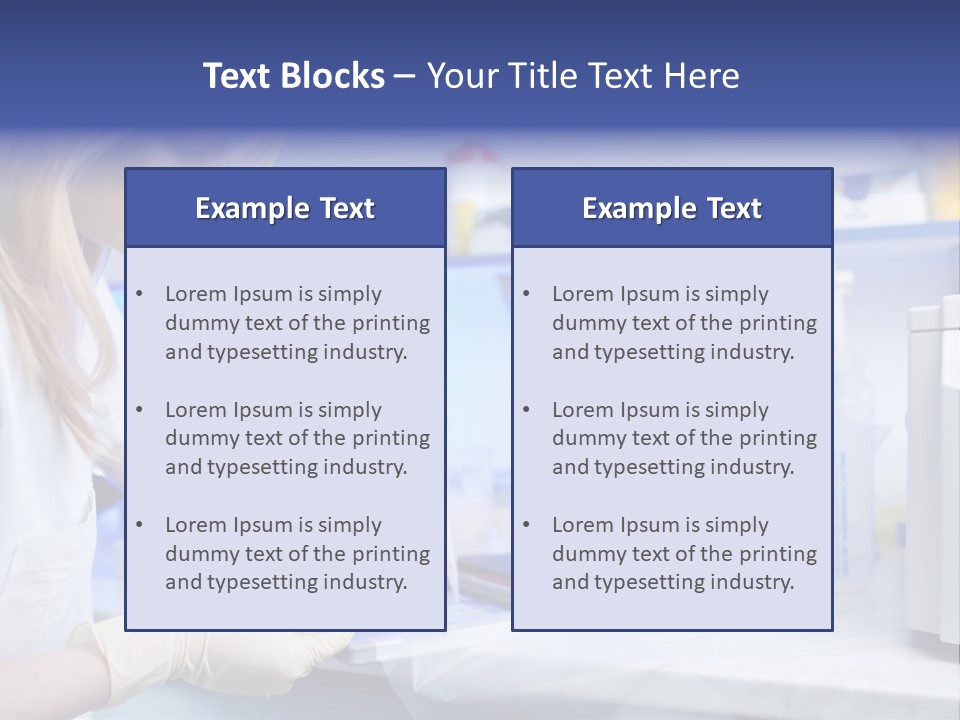 Work Girl Science PowerPoint Template