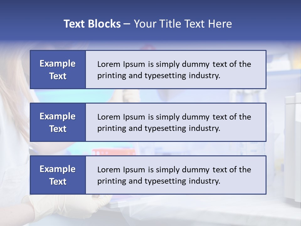 Work Girl Science PowerPoint Template