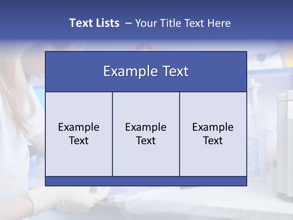 Work Girl Science PowerPoint Template